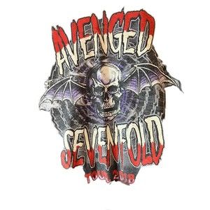 AVENGED SEVENFOLD shirt Adult medium Tour 2018 RARE,HARD TO FIND